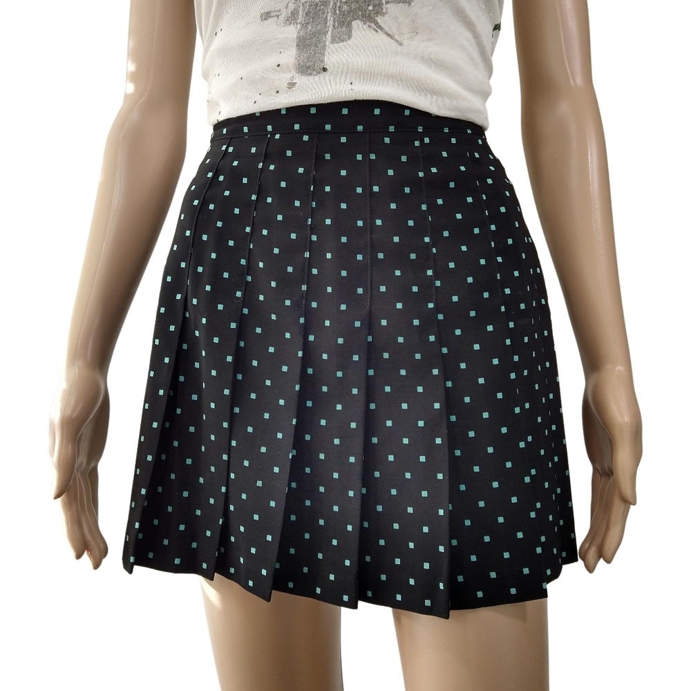 Tail | Vintage Knife Pleated Square Dotted Mini Tennis Skirt | Size 10